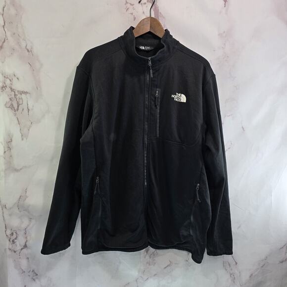 The North Face Jacket Mens XL Black Full Zip Fleece Teletracking Employee - Picture 1 of 11